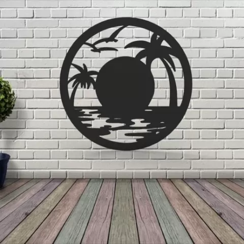 Sunset Beach - Wall Art Decor