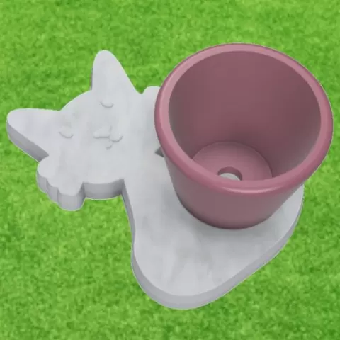 GARDEN CAT POT