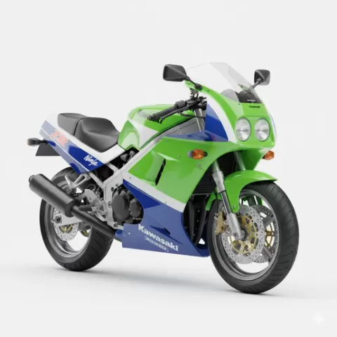 Kawasaki ZXR750R, motorcycle, bike, biker, racing, rider, motorsport, speed, custom, cruiser