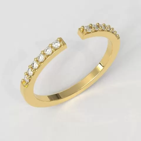Diamond Open Ring