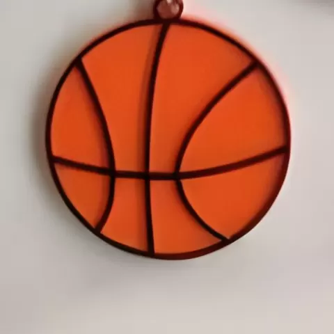 Basketball keychain