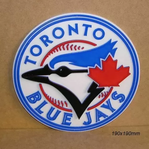 Toronto Blue Jays, team, baseball, poster, sign, signboard, logo, print3d, ball, bat, run, stadium