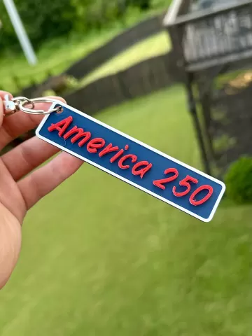 America 250 keychain fourth of july