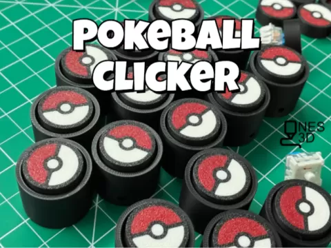 Pokeball Clicker + Keychain