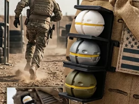 Triple MOLLE Holder for Kilo Grenades