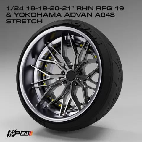 1/24 18-19-20-21 inch RHN RFG19 & Yokohama Advan A048 stretch by Phong Nguyen