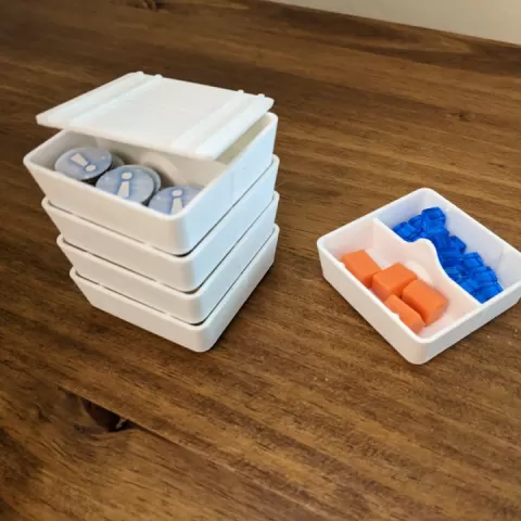 Stackable Board Game Token Caddy by Josh