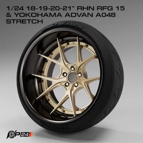 1/24 18-19-20-21 inch RHN RFG15 & Yokohama Advan A048 stretch by Phong Nguyen