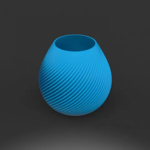 twisted stripe vase by Artface