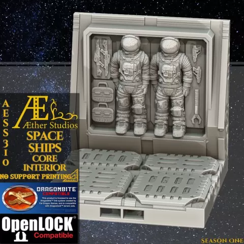 AESS310: Space Ships 3 Core Interior by Aether Studios