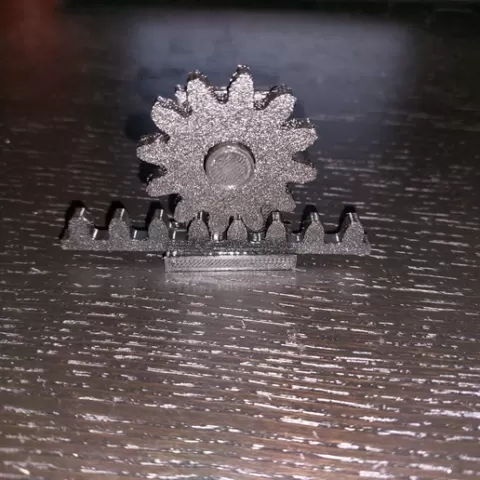 Rack and pinion toy