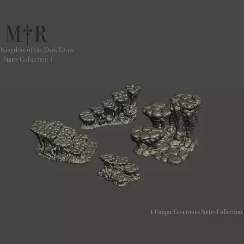 Mystic † Realm's Act 6: Kingdom of the Dark Elves Cavernous Stairs by Mystic † Realm