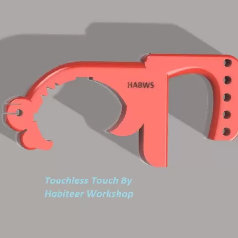 Touchless Touch hook for keeping hands from contacting surfaces by Drake