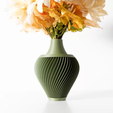The Kumo Vase, Modern and Unique Home Decor for Dried and Preserved Flower Arrangement | STL File
