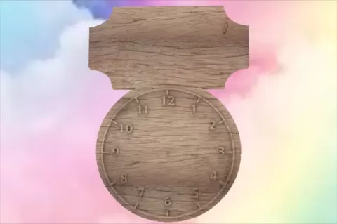 Blank Plaque Clock.stl