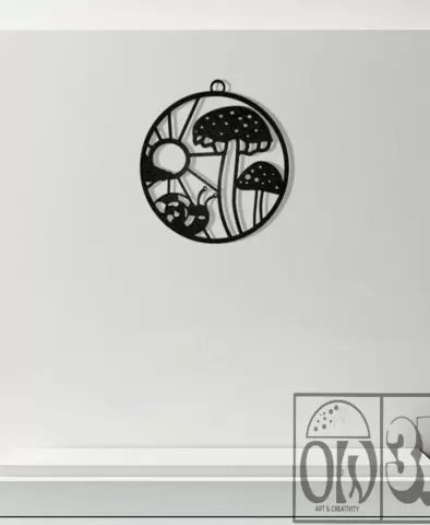 Mushroom Sunshine Wall Art