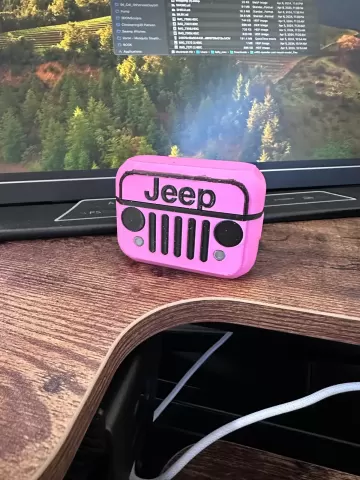 Jeep, WRANGLER, BARBIE JEEP, PINK, APPLE AIRPODS CASE - PROTECTIONS, CASE, COVER, APPLE, AIRPOD