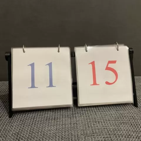 Table tennis scoreboard