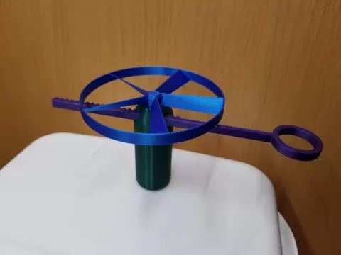 Flying propeller toy