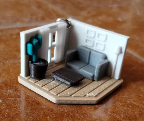 Living Room Keychain - No Multicolor System