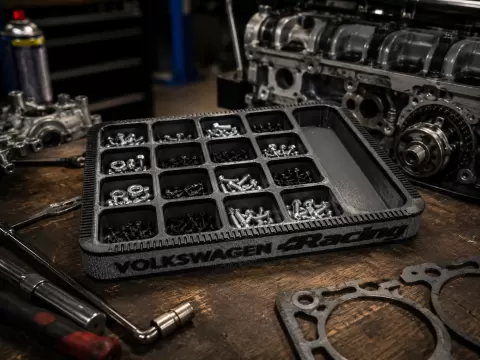 Volkswagen Racing Sortiertablett Werkstatt