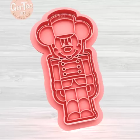MICKEY NUTCRACKER Cookie Cutter with Stamp / Cookie Cutter NUTCRACKER