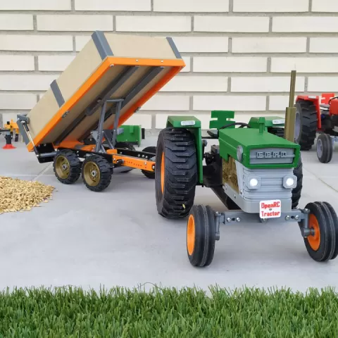 OpenRC Tractor dumper trailer by makit