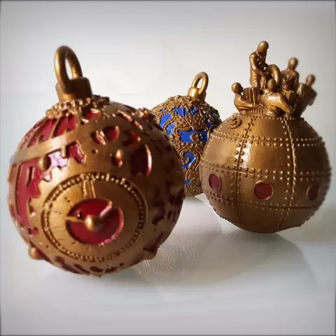 Christmas decorations by Alphonse Marcel