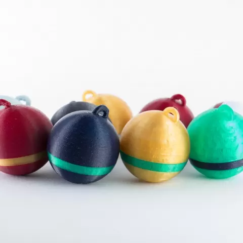 Christmas ball decoration (Multicolor, easy to print, no supports) by zaky20 just now by Filip Zakovec
