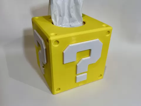 Question Mark Block Tissue Box Cover