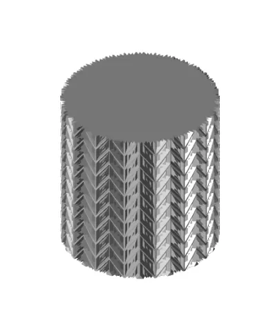 Chevron Ripple Vase
