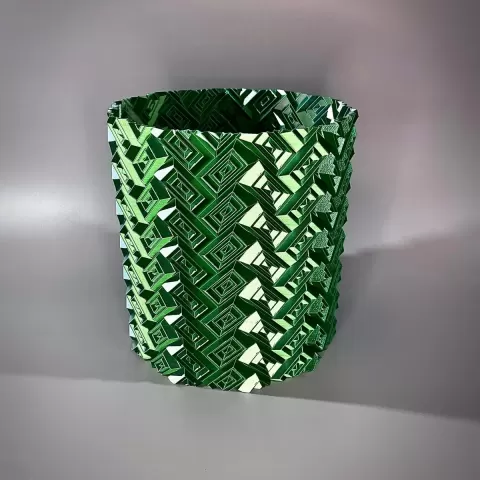 Herringbone Ripple Vase