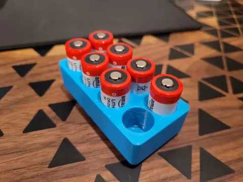Gridfinity CR123 battery holder 8 qty
