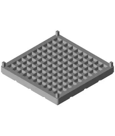 Gridfinity Brush Rack