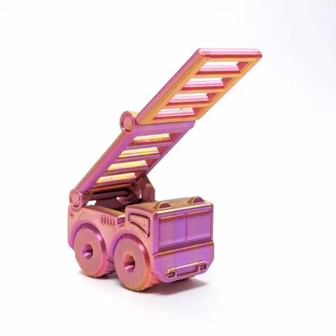 Flippy Ladder Firetruck - Filament Stories and HotMakes