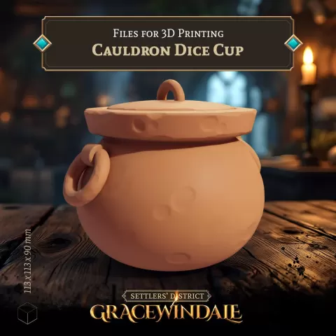 Cauldron Dice Cup