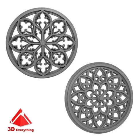 Gothic round windows 2 by 3D Everything