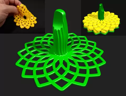 Sunflower coaster holder