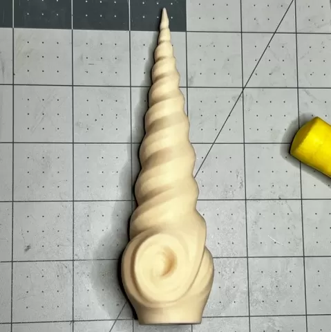 Unicorn Horn v1 (Screw On & Glue On) Classic w/Bottom Swirl - Murmurs n Mechanica