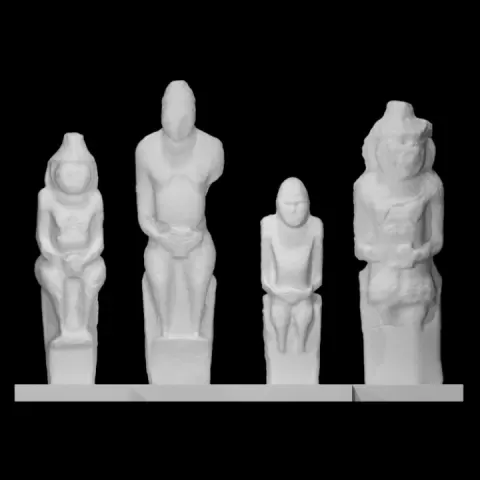 Cuman stone figures of men and women by Scan The World