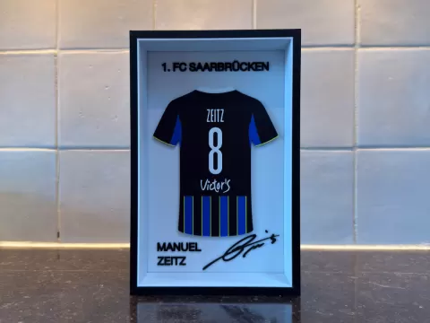 Manuel Zeitz - 1. FC Saarbrücken - Jersey Frame