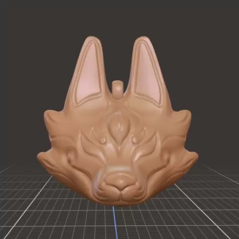 Kitsune Keychain