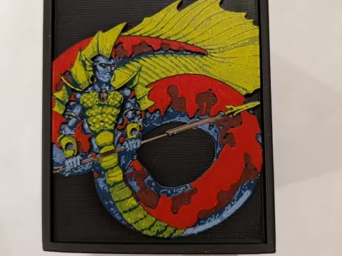 Merfolk Tribal Series Hueforge Deckbox Inlay