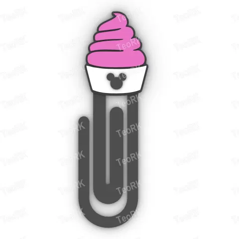 Paperclip mouse dessert - bookmark - TeoRk