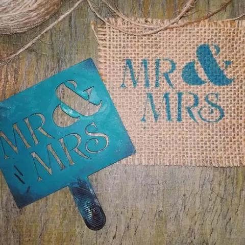 Wedding stencil