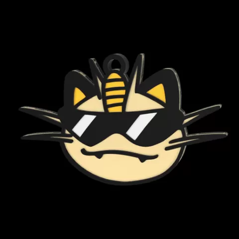 Meowth keychain/keychain