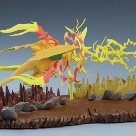 Pokemon Pikachu vs Charizard (ash Campeon)