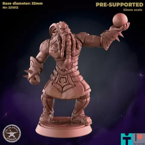 Iron Dwarf Runecaller Casting