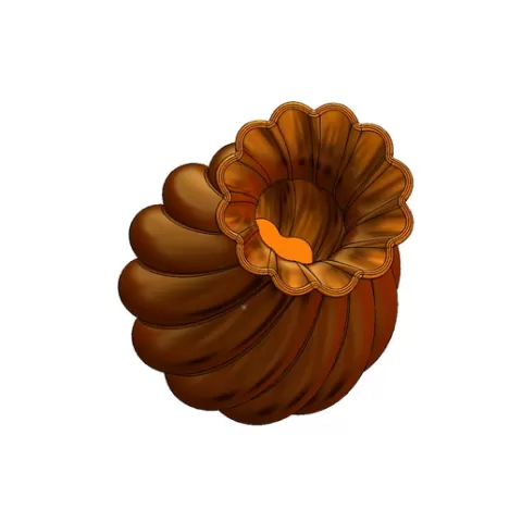 Modern spiral vase - 3D decorative model