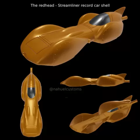 The redhead - Streamliner record car shell